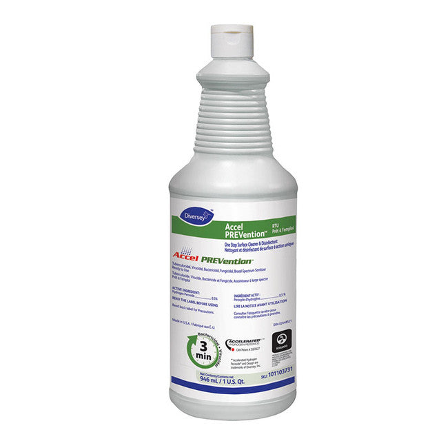 Diversey Accel Prevention Ready to Use One Step Surface Disinfectant 946mL
